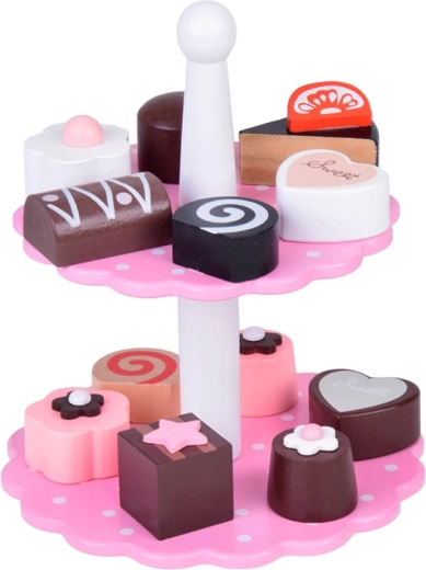 Variety of Wooden Pastries