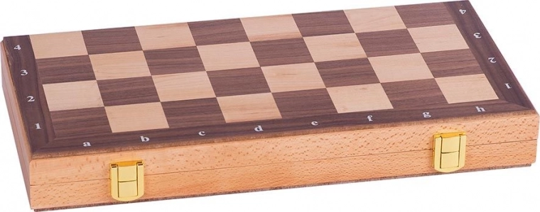 Folding chessboard with lock