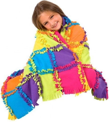 Spalvingas patchwork, kuris sušildo