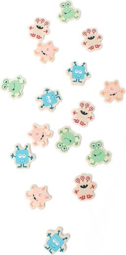 Cheerful monsters kids love