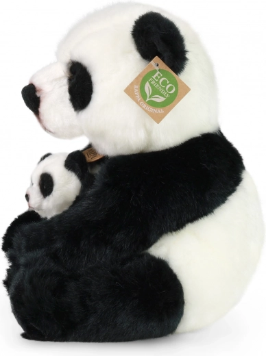 Žavingas rinkinys: panda su jaunikliu