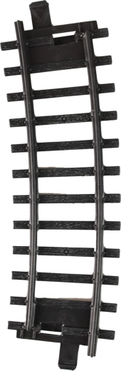 Sklandūs posūkiai su lenktais bėgiais