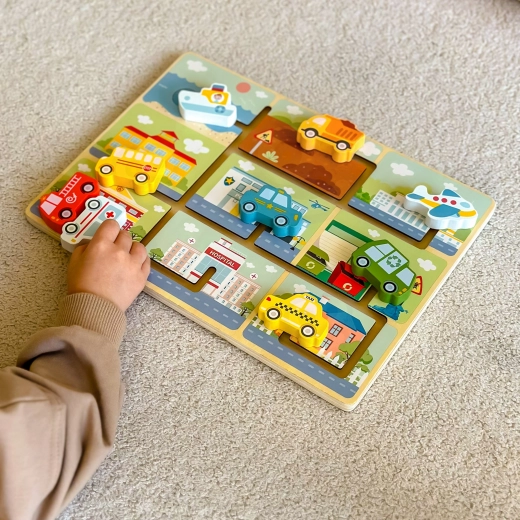 Mokymasis per žaidimą: atpažink ir priskirk tinkamą transporto priemonę