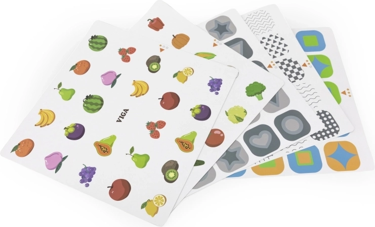 10 keičiamų lavinamųjų kortelių