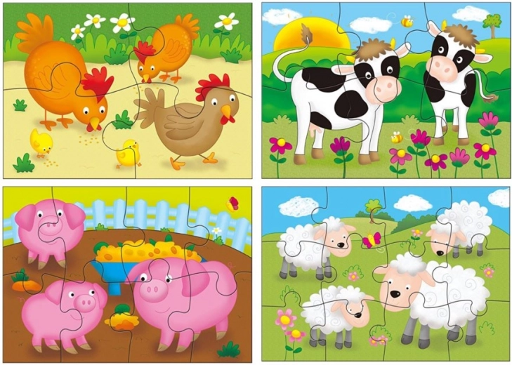 Cute farm animals