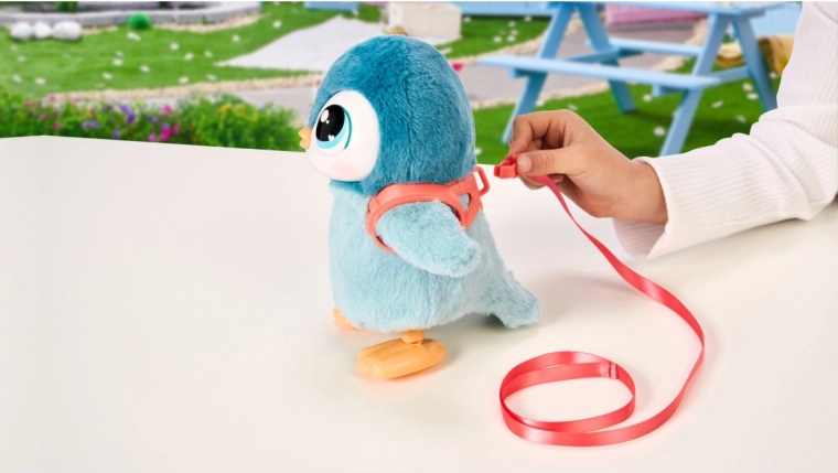 Vaikšto, siūbuoja ir mosuoja sparnais