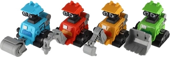 Keturios linksmos robotų versijos
