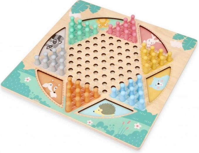 Du žaidimai vienoje medinėje lentoje