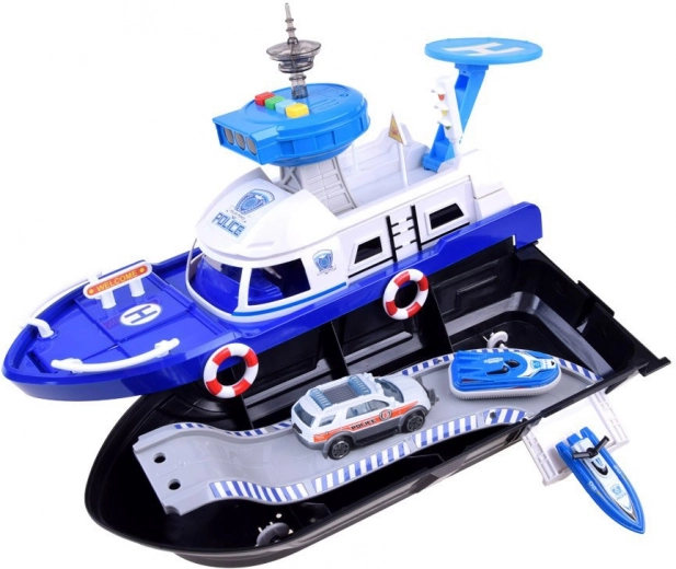 Didelis policinis laivas su laikymo erdve