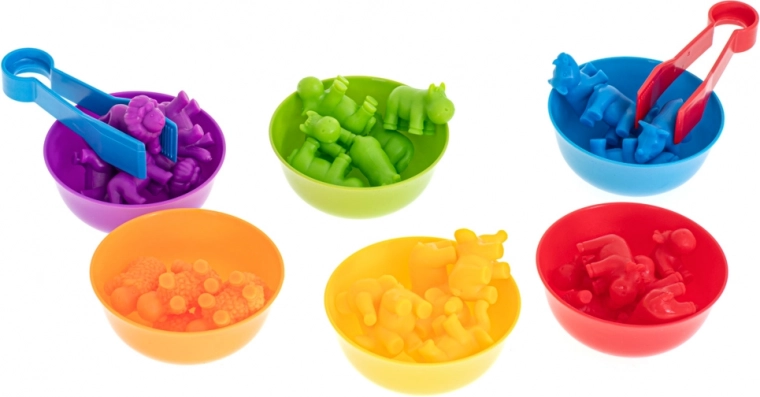 Spalvų rūšiavimas ir skaičiavimas