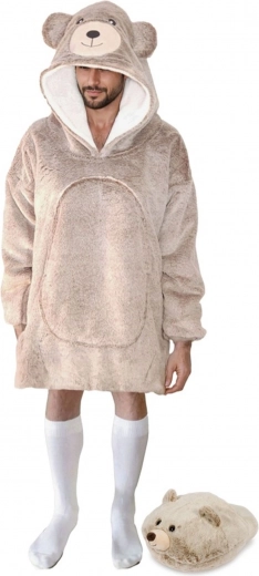 Playful hood with bear ears