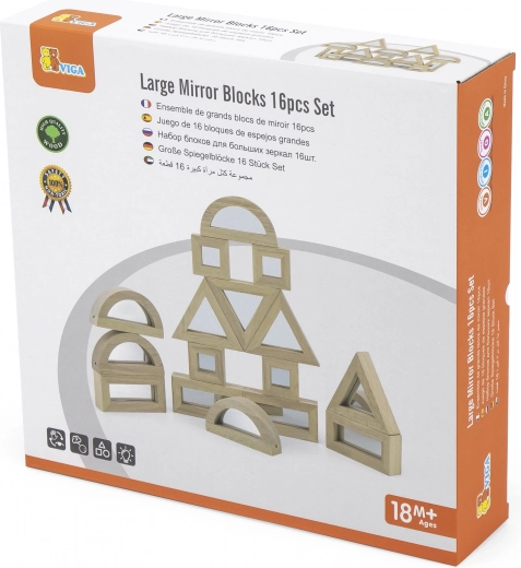 Mirror blocks in 4 shapes