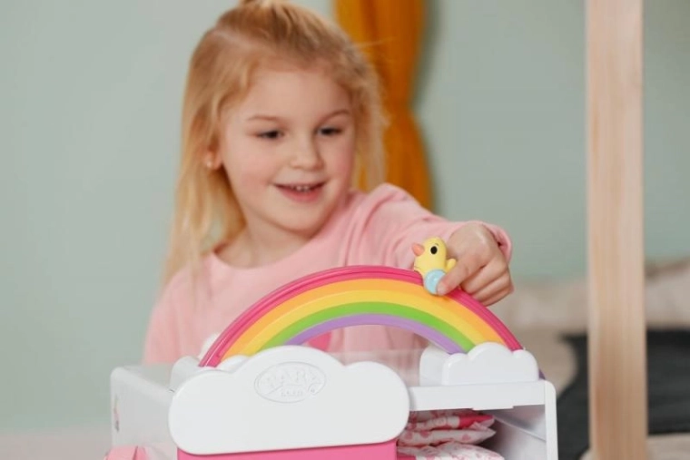 Light-up rainbow and cheerful melody