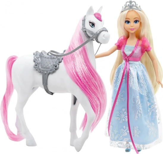 Arkliukas su kamanomis ir balnu