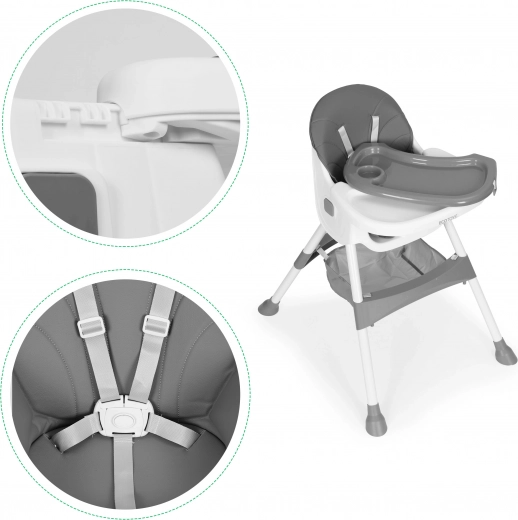 Dvisluoksnis padėklas su 3 lygių reguliavimu