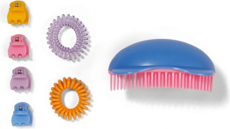 Ilgi plaukai ir 7 šukavimo priedai