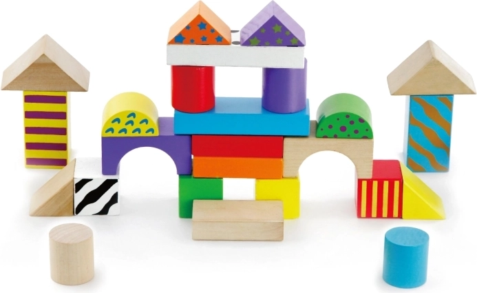 50 spalvotų detalių begaliniam statymui