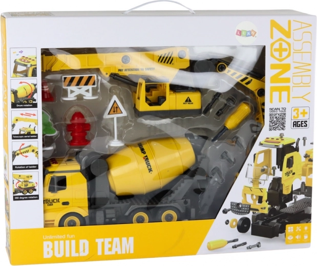 3 statybiniai mechanizmai viename rinkinyje