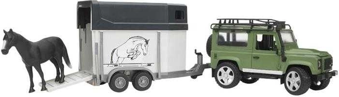 Priekaba žirgams su galiniu užvažiavimu