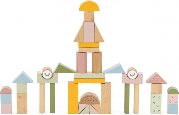 Spalvingos kaladėlės rinkinyje