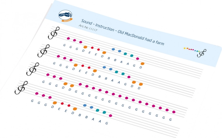 Easy learning with color-coded notes