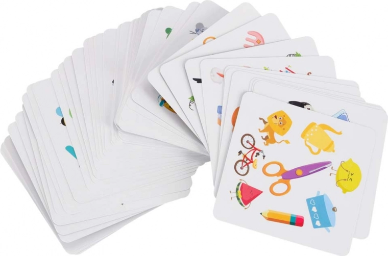 54 kortos su ryškiomis iliustracijomis