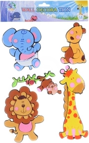 Colorful set of 5 animals