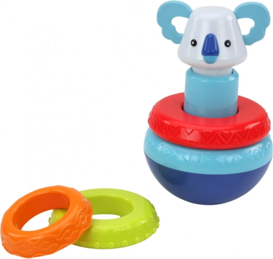 Koala stacking tower for fine motor skills