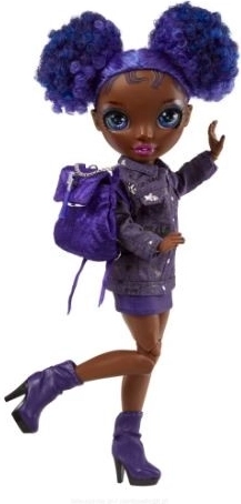 Ikoniškas violetinis Krystal Bailey įvaizdis