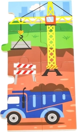 Statybinės mašinos, kurios linksmina ir moko