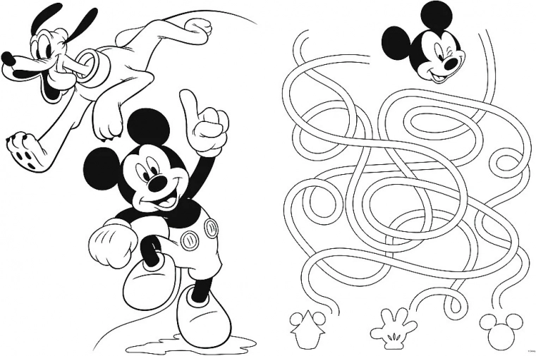 Two-sided fun: puzzle + coloring page