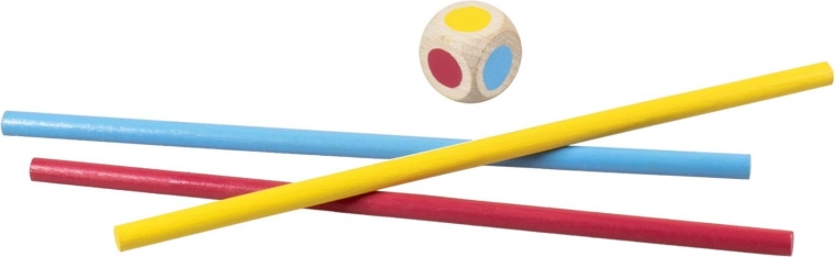 Spalvotas kauliukas paprastoms taisyklėms