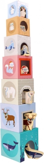 Arctic scenes with cutouts for creative play