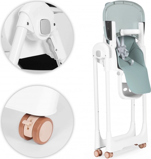 Sulankstoma konstrukcija ir saugūs ratukai