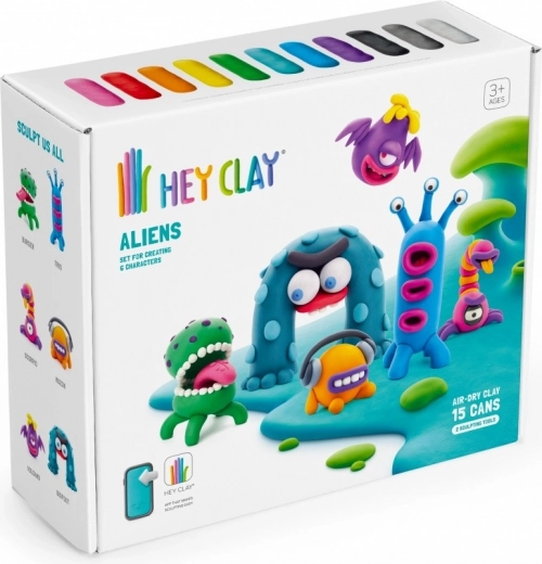15 spalvų lengvo savaime džiūstančio plastilino