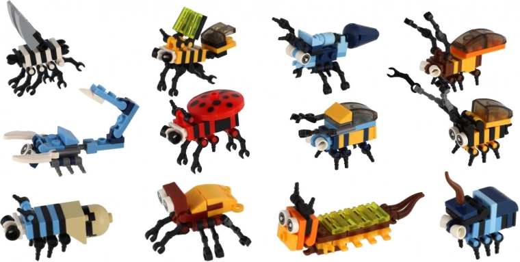 Linksmų mini vabalėlių miksas