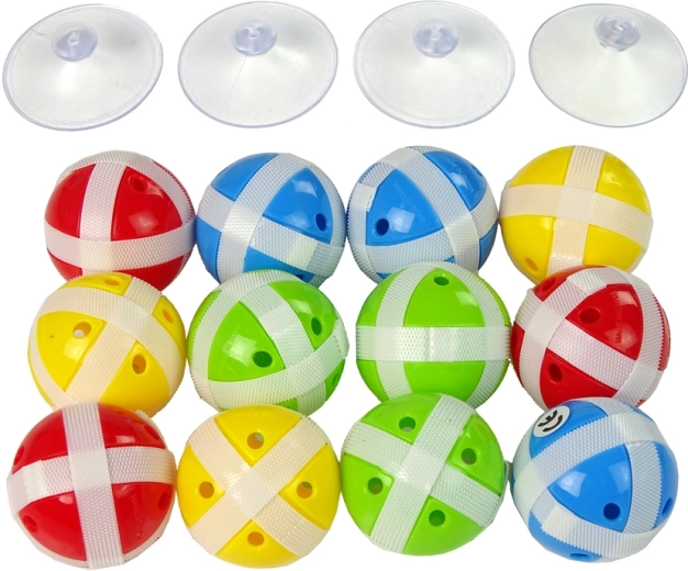 Minkšti kamuoliukai su lipniu tvirtinimu