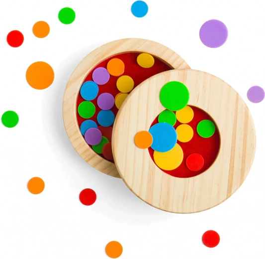 Spalvoti žetonai linksmybėms ir mokymuisi