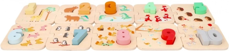 Colorful numbers 1–10 for easy recognition