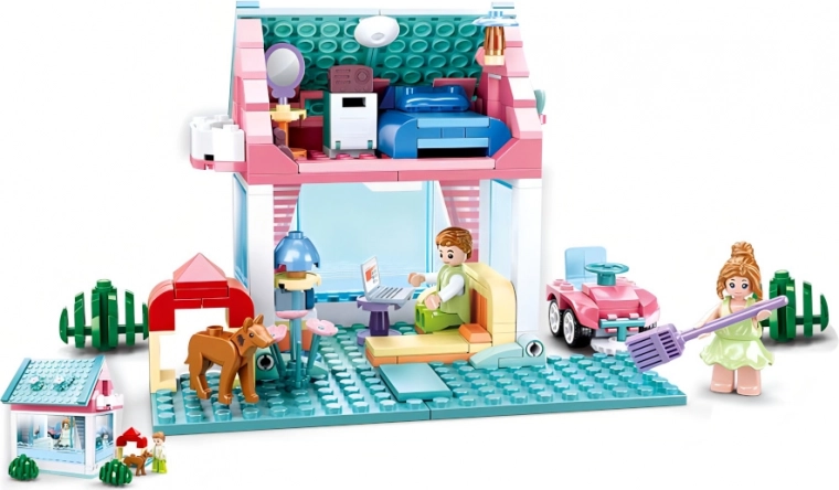 Creative two-story house full of stories
