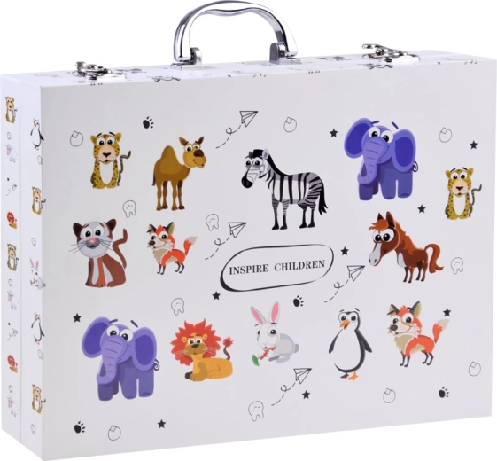 Kompaktiškas lagaminėlis su gyvūnėliais