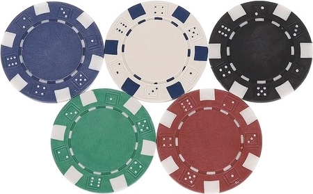 Profesionalūs žetonai su metaliniu branduoliu (10 g)