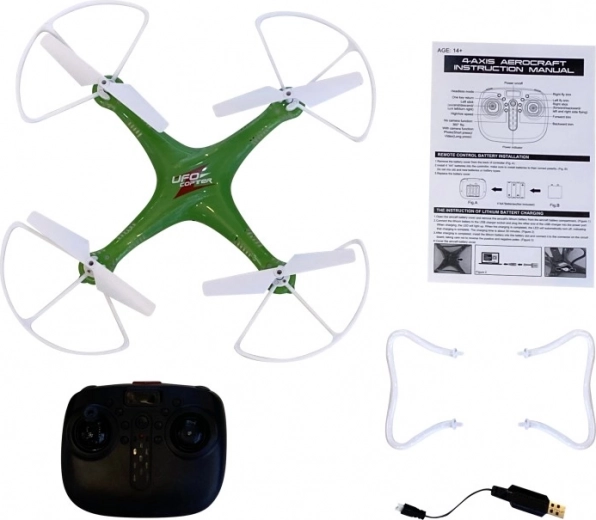Stable flight with 6-axis gyroscope and prop guards