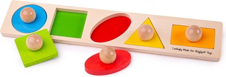 Easily grippable wooden pieces