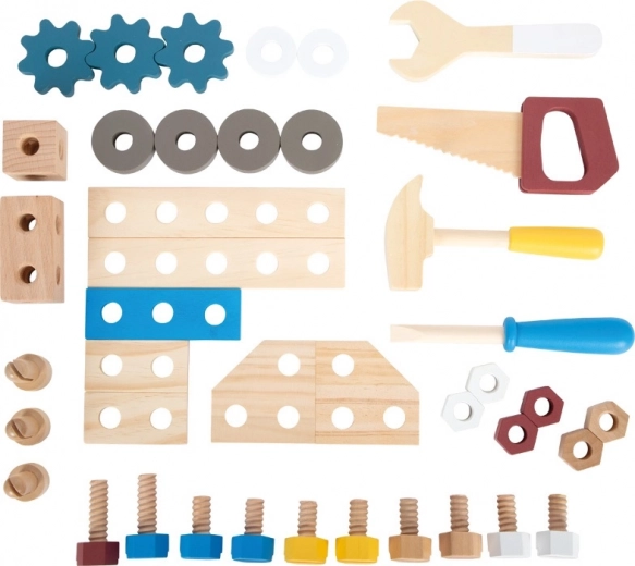 Rich set of tools and parts