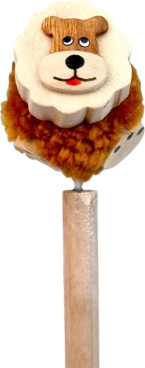 Playful 3D design with lion’s mane