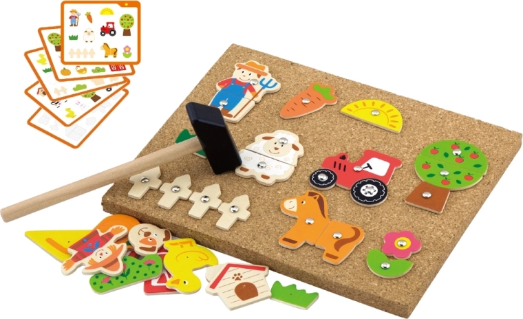 Kūrybinė ferma ant kamštinės lentos