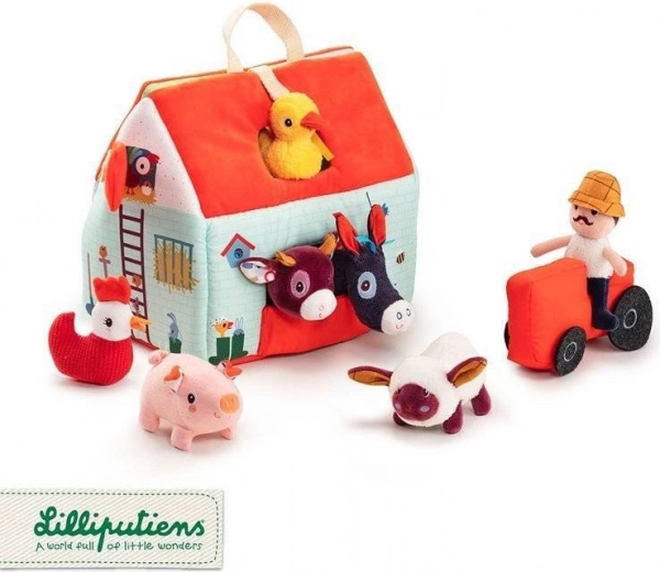 6 gyvūnėliai, ūkininkas ir traktorius