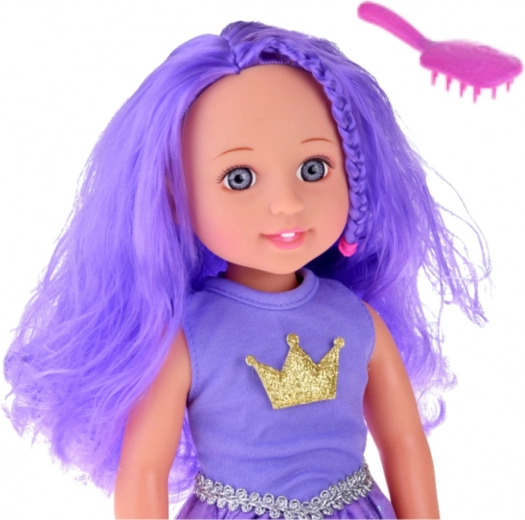 Stylish purple hair