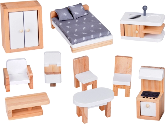 Gausus medinių baldų rinkinys